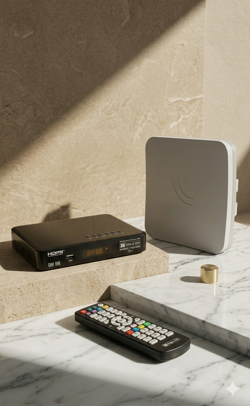 Equipo del Pack Dúo Siglo XXI: decodificador y router